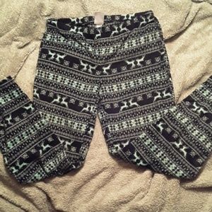 Fuzzy Christmas pajama pants